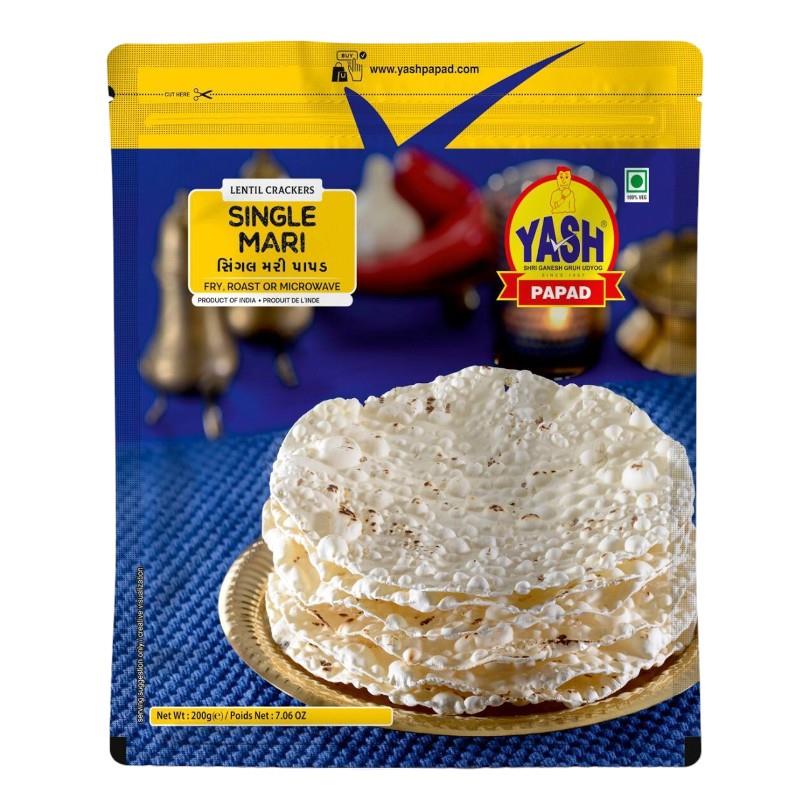 Yash Single Mari Papad - 200g