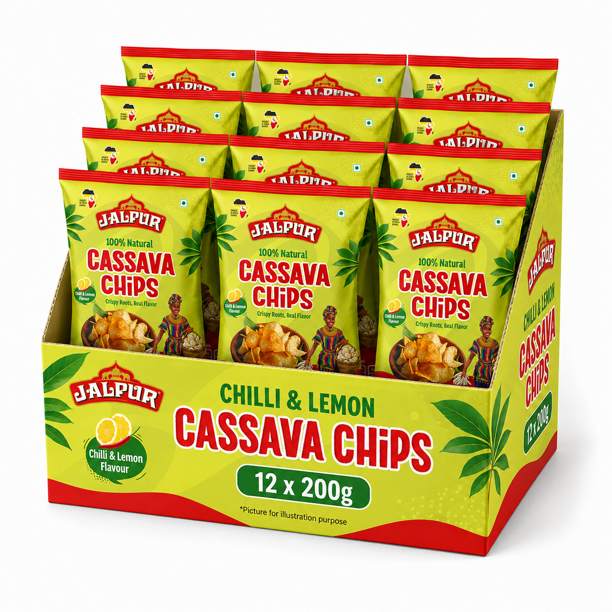 Jalpur Chilli & Lemon Cassava Chips