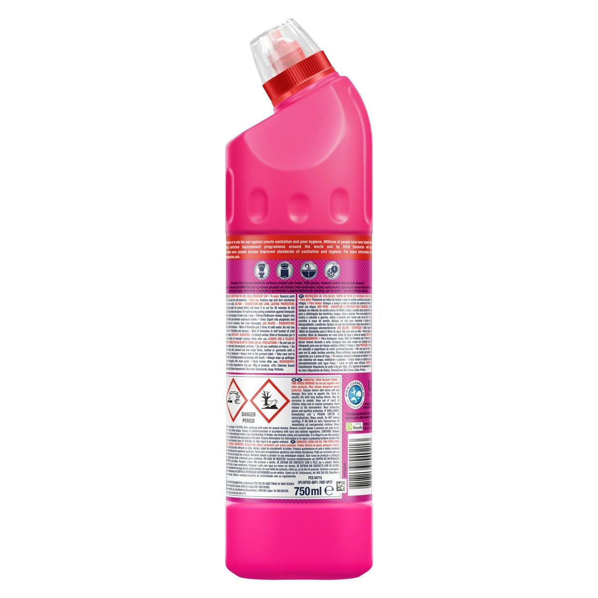 Domestos Thick Bleach Pink Power - 750ml_2