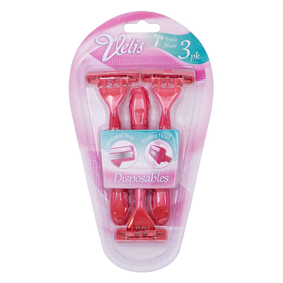 Velis Triple Blade Disposable Razors - 3 Pack_1