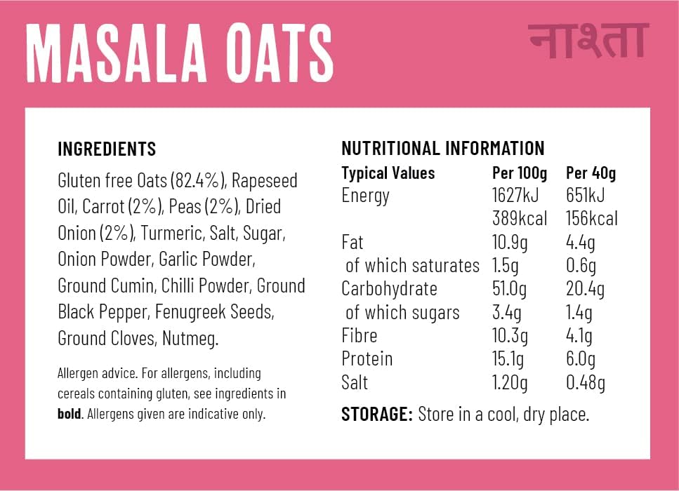 Gudness Masala Oats Savoury Oats Snack - 40g_3