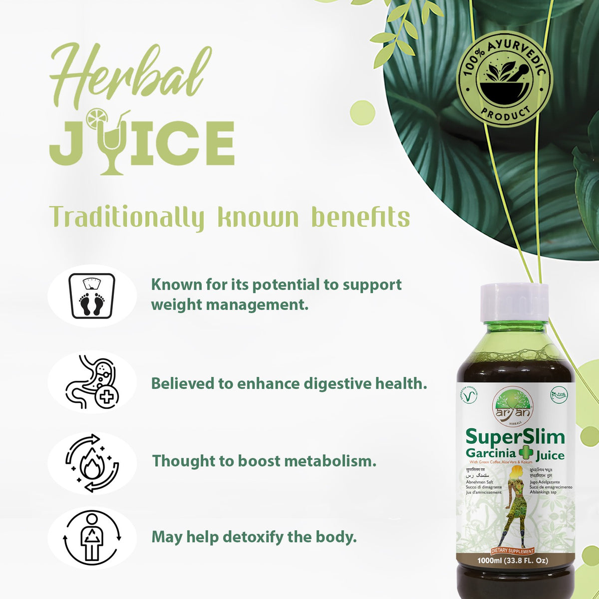 Aryan SuperSlim Garcinia Juice - 1000ml