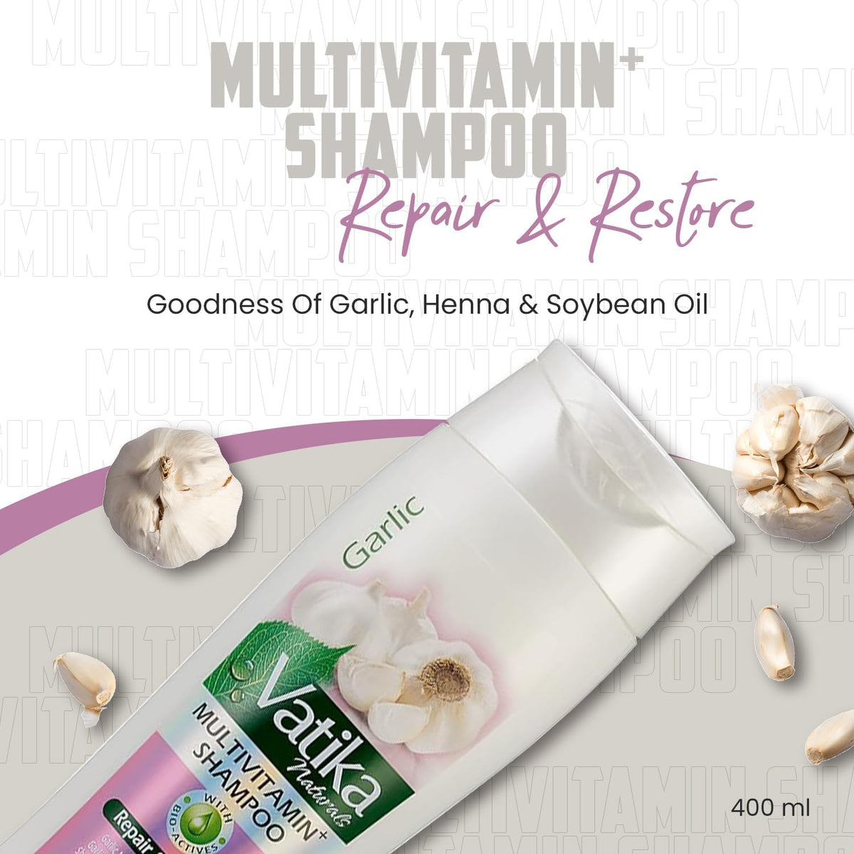 Vatika Garlic Shampoo - 400ml_2