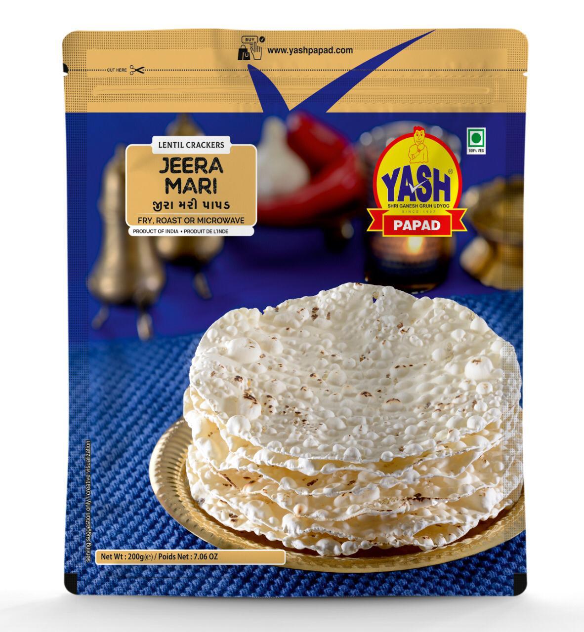 Yash Jeera Mari Papad - 200g_1