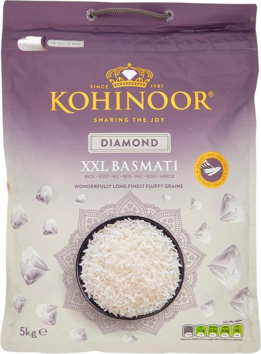 Kohinoor Diamond XXL Basmati Rice - 5kg_2