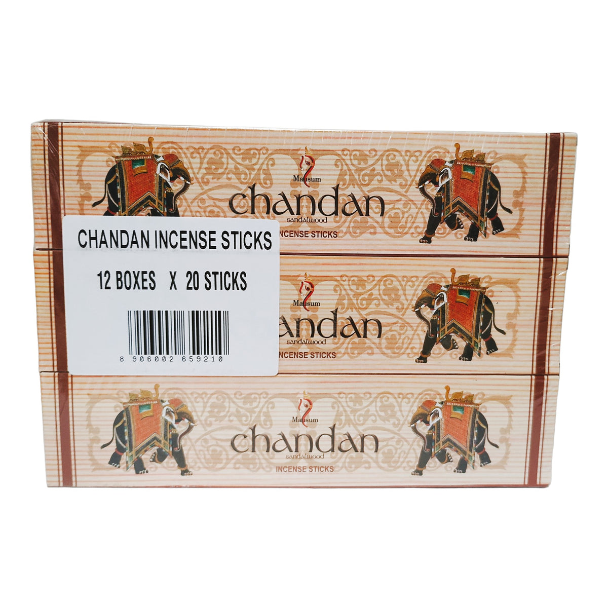 Mausam Agarbatti Chandan - 12 Pack (20 Sticks x 12)_1