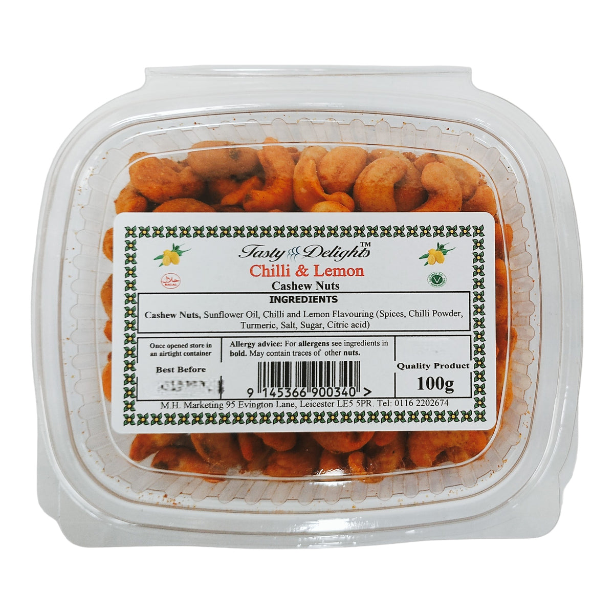 Tasty Delight Chilli-Lemon Cashew Nuts - 100g_1