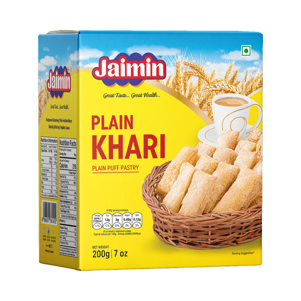 Jaimin Plain Khari - (plain puff pastry) - 200g_1