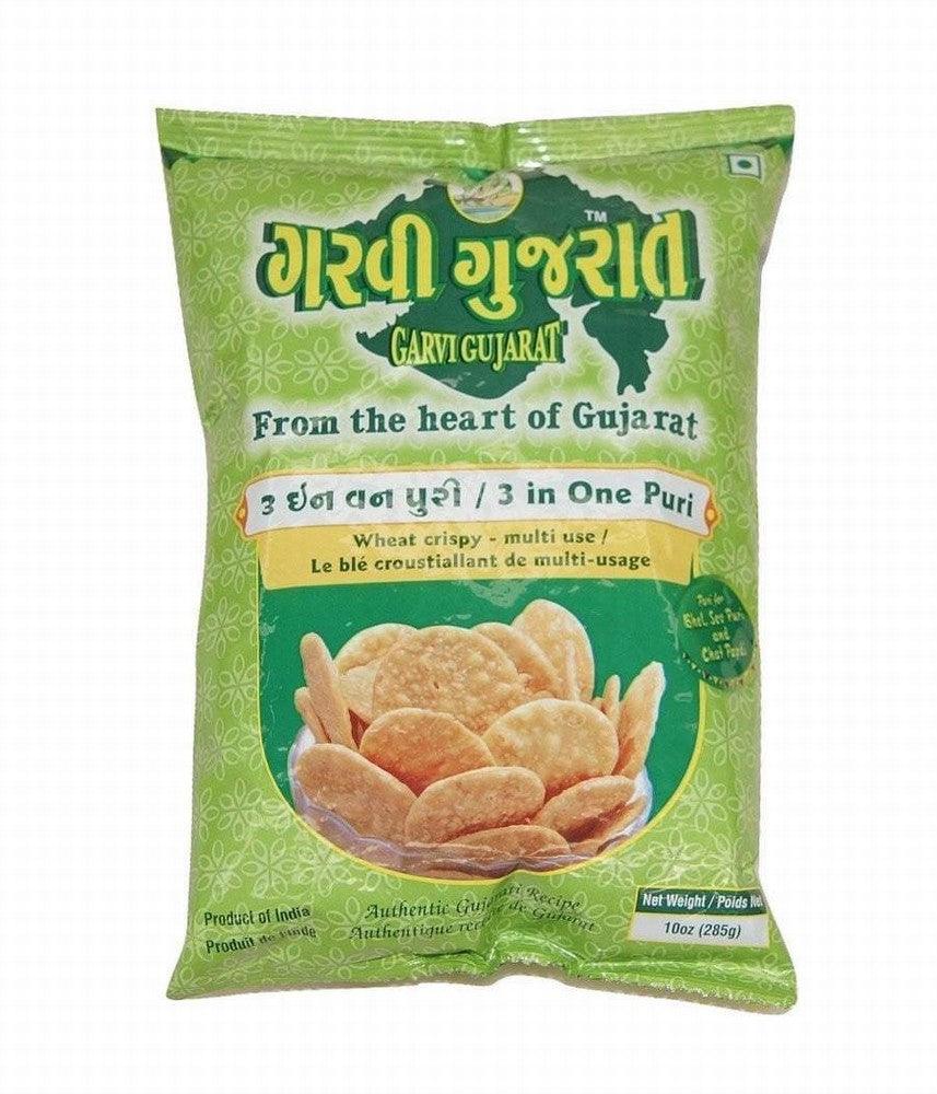 Garvi Gujarat - Wheat Crispy (3 in 1 puri) - 285g - Jalpur Millers Online