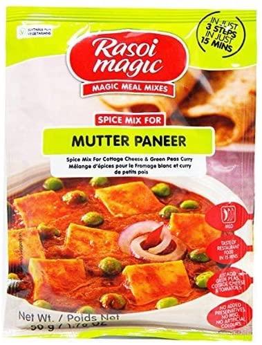Rasoi Magic - Mutter Paneer (peas & cottage cheese) - 50g - Jalpur Millers Online