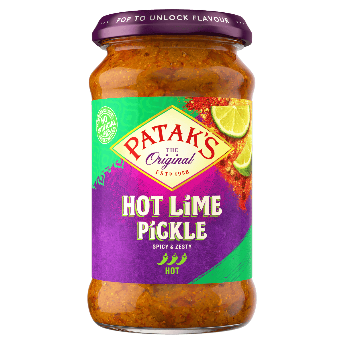 Patak's Hot Lime Pickle - 283g - 2 FOR £4.00 - Jalpur Millers Online