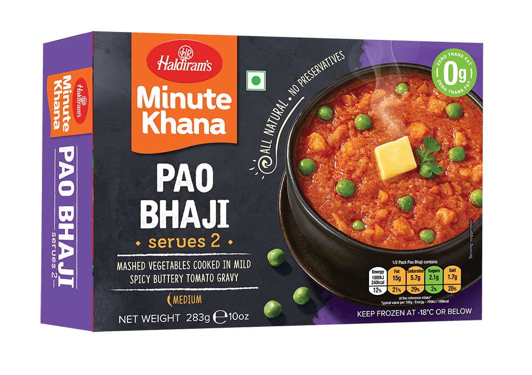 Haldirams - Frozen Pao Bhaji - (serves 2) - 283g - Jalpur Millers Online