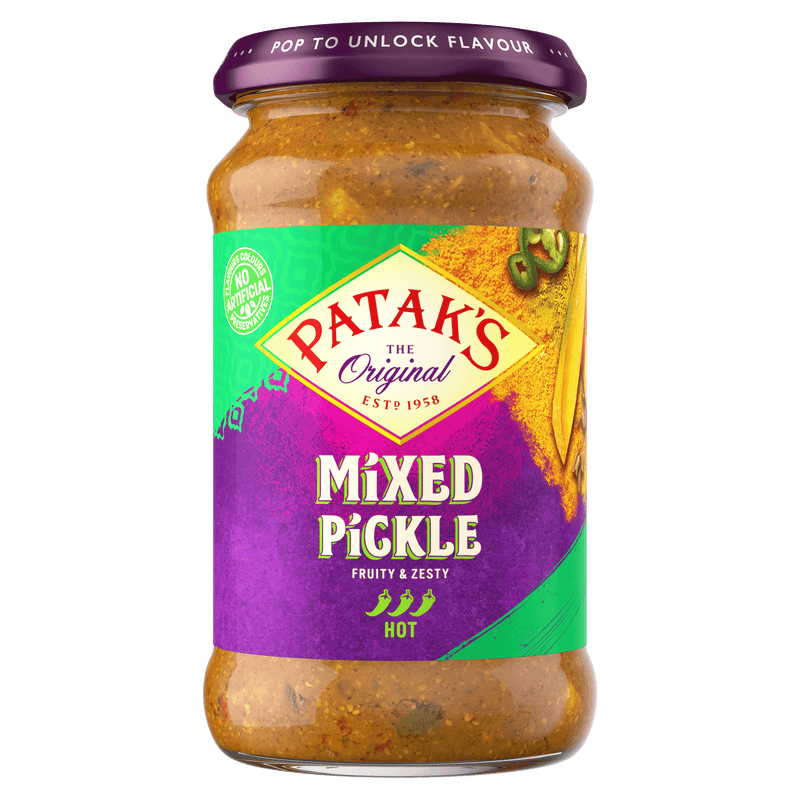 Patak's Mixed Pickle - 283g - 2 FOR £4.00 - Jalpur Millers Online