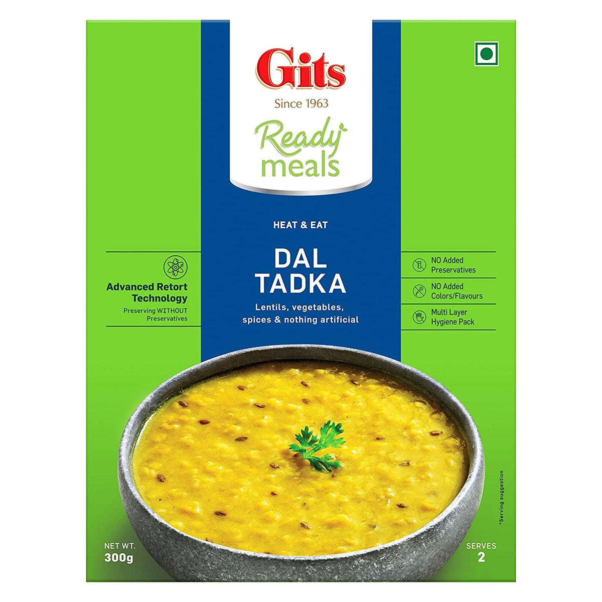 Gits - Dal Tadka - (lentils, vegetables, spices & nothing artificial) - 300g - Jalpur Millers Online