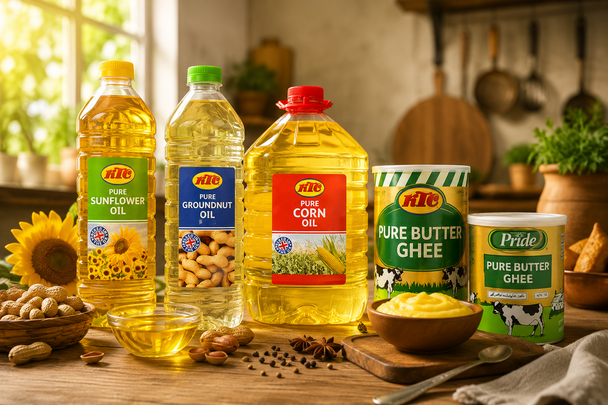Ground Nut Oil and Pure Butter Ghee