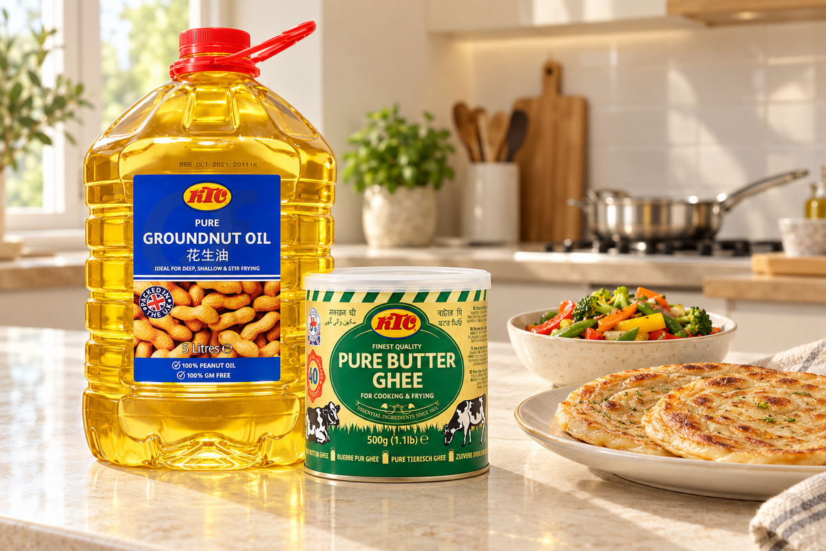 Pure Butter Ghee and Ground Nut Oil