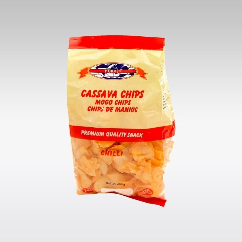 Purvi Cassava Chips Chilli - 200g_1