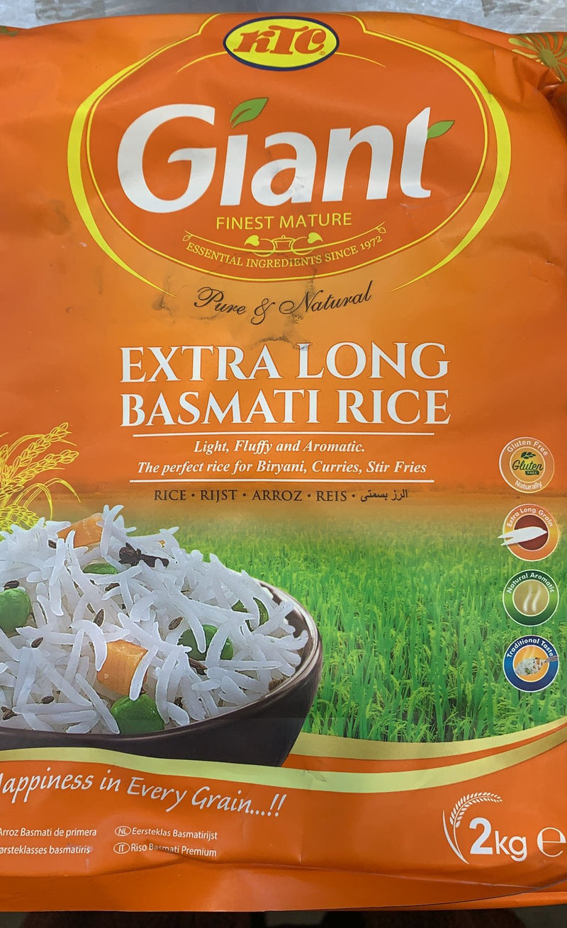 Extra Fill Rice KTC Extra Long Basmati Rice - 2kg