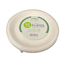 E-Lite 7'' Inch (8cm) Round Bagasse Plates - 15 Pack_1