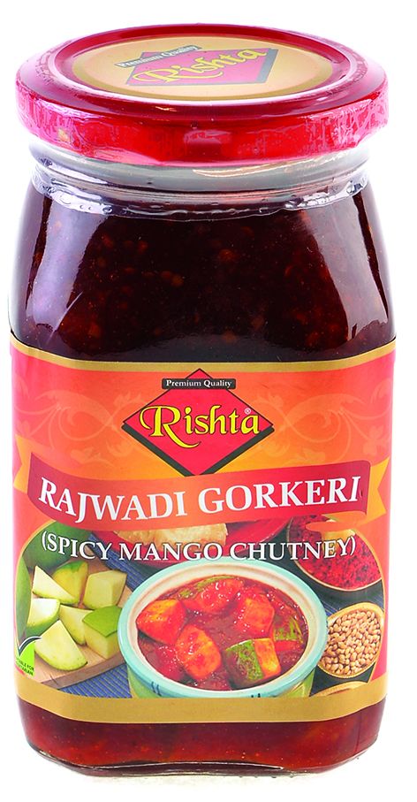 Rishta Rajwadi Gorkeri Pickle - (spicy mango chutney with condiments) - 400g_1