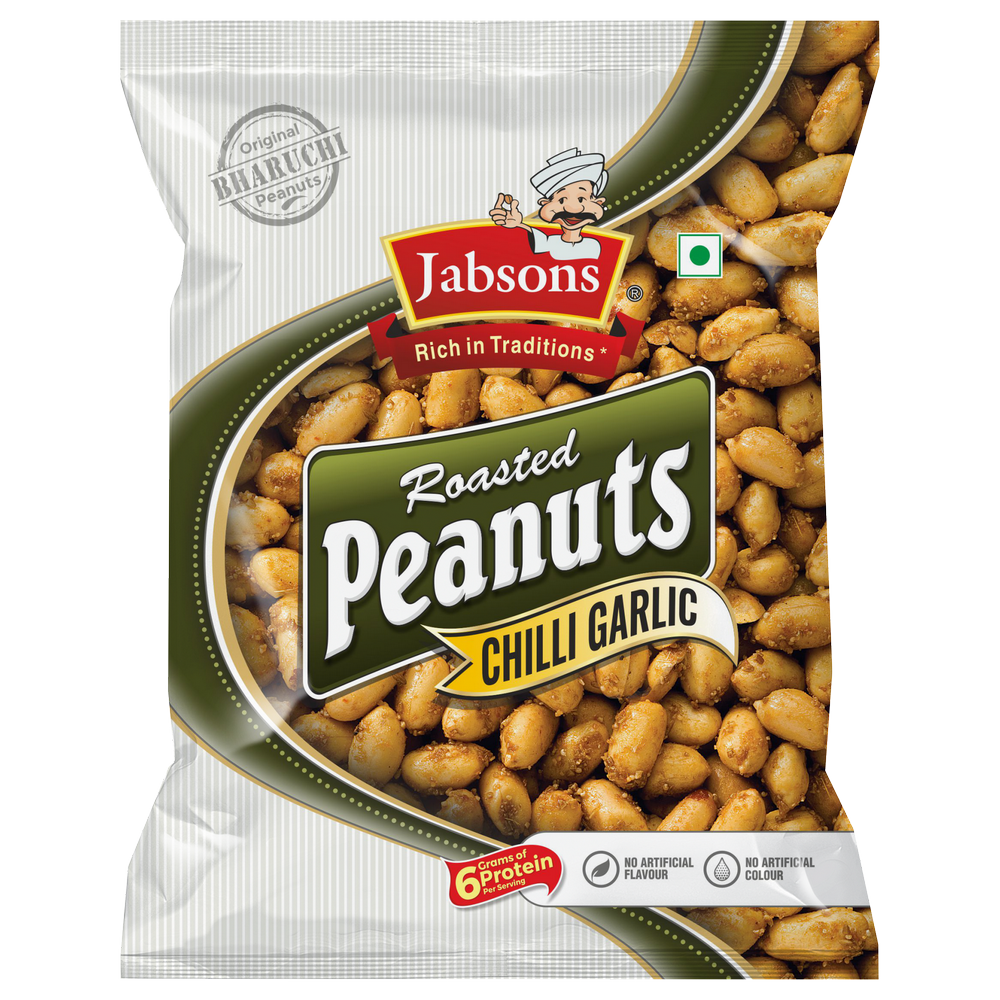Jabsons Roasted Peanuts Chilly Garlic - 140g_1