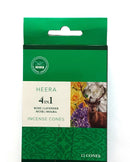 Heera 4 In 1 Incense Cones (Rose, Lavender, Musk, Mogra) - 12 Cones in 1 Pack_1