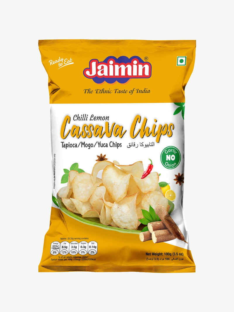 Jaimin Cassava Chips Chilli - Lemon - 100g_1