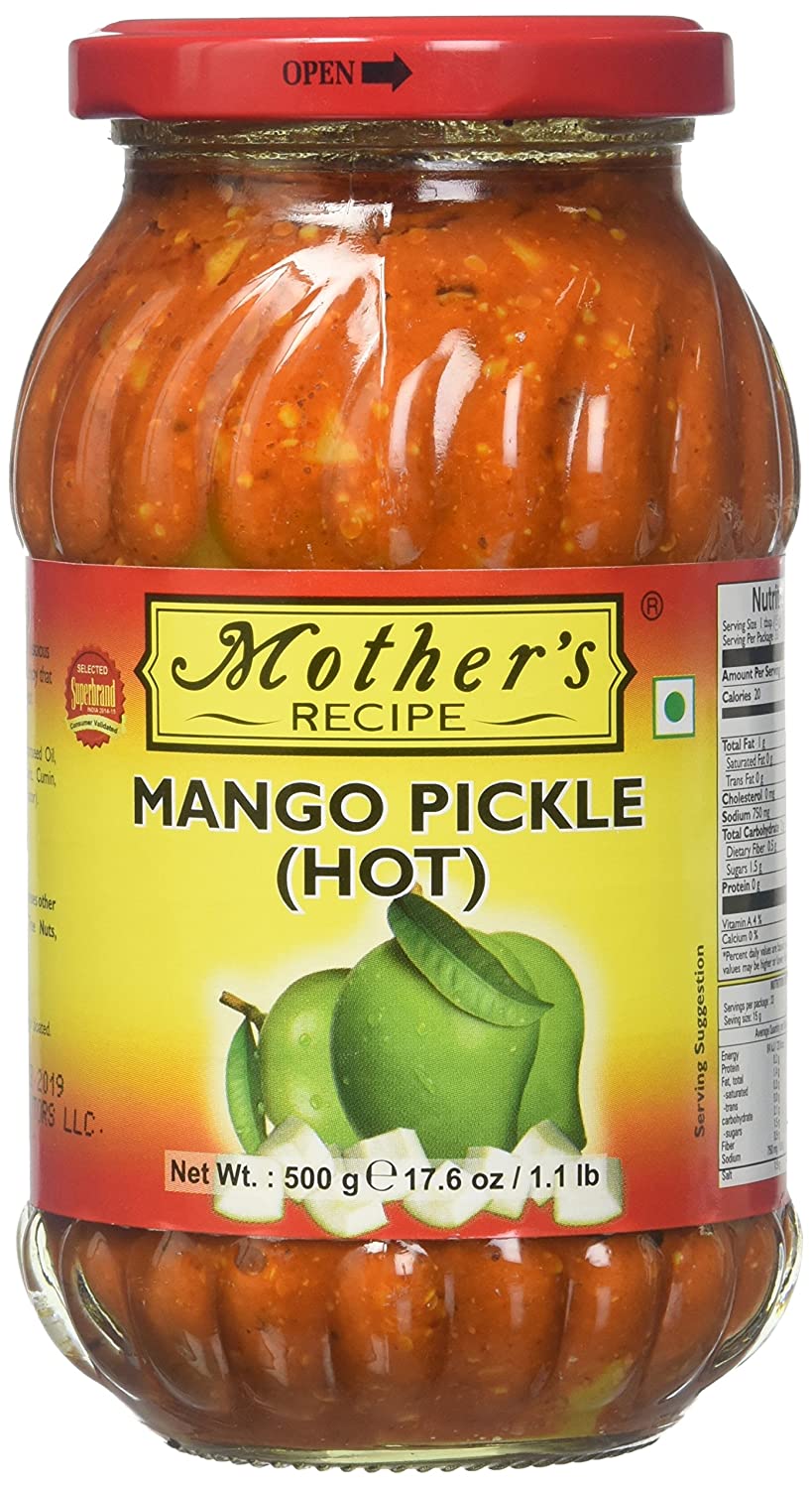 Mother's Recipe Mango Pickle Hot - 500g_1