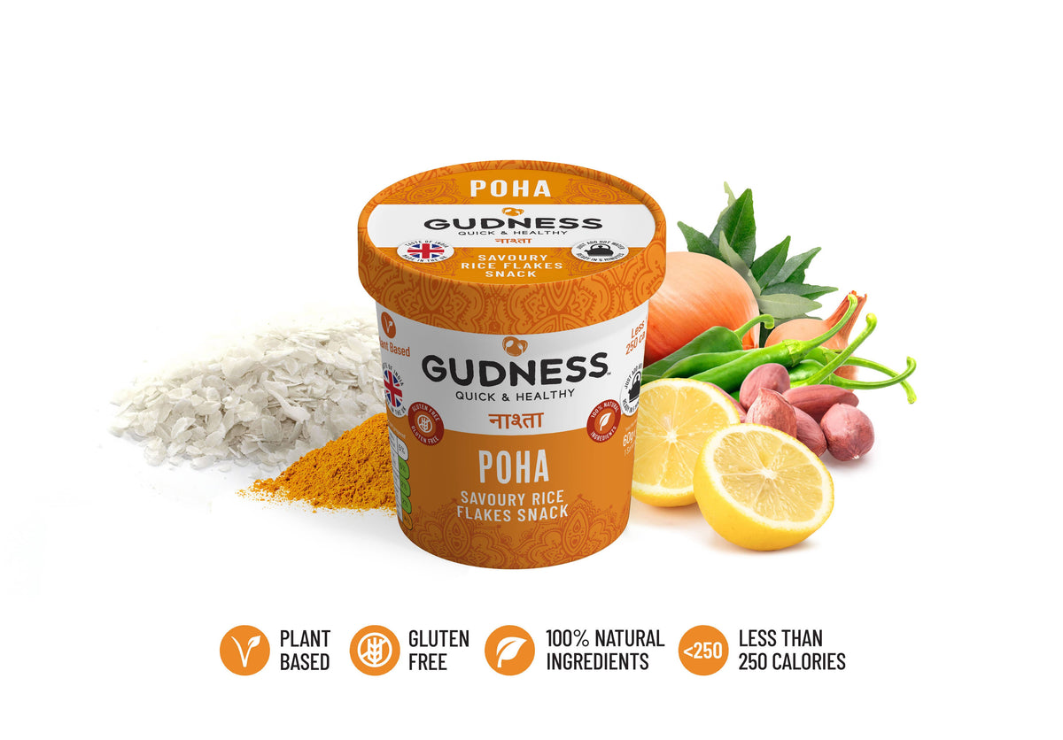 Gudness Poha Savoury Rice Flakes Snack - 60g_2