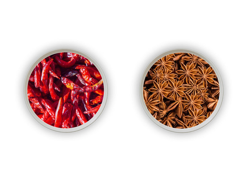 Jalpur Millers Spice Combo Pack - Dried Kashmiri Chillies 100g - Star Anise 100g (2 Pack)