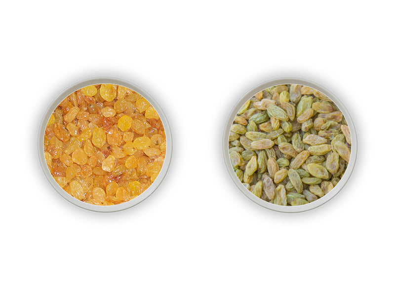 Jalpur Millers Dry Fruit Pack - Golden Sultana 150g - Green Raisins 150g (2 Pack)