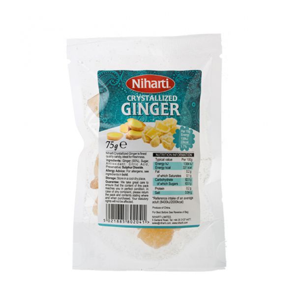 Niharti Crystallized Ginger - 75g_1