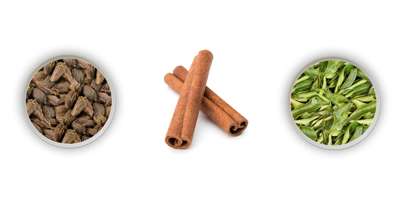 Jalpur Millers Spice Combo Pack - Black Cardamom Pods 100g - Cinnamon Quills 100g - Dried Curry Leaves 50g (3 Pack)