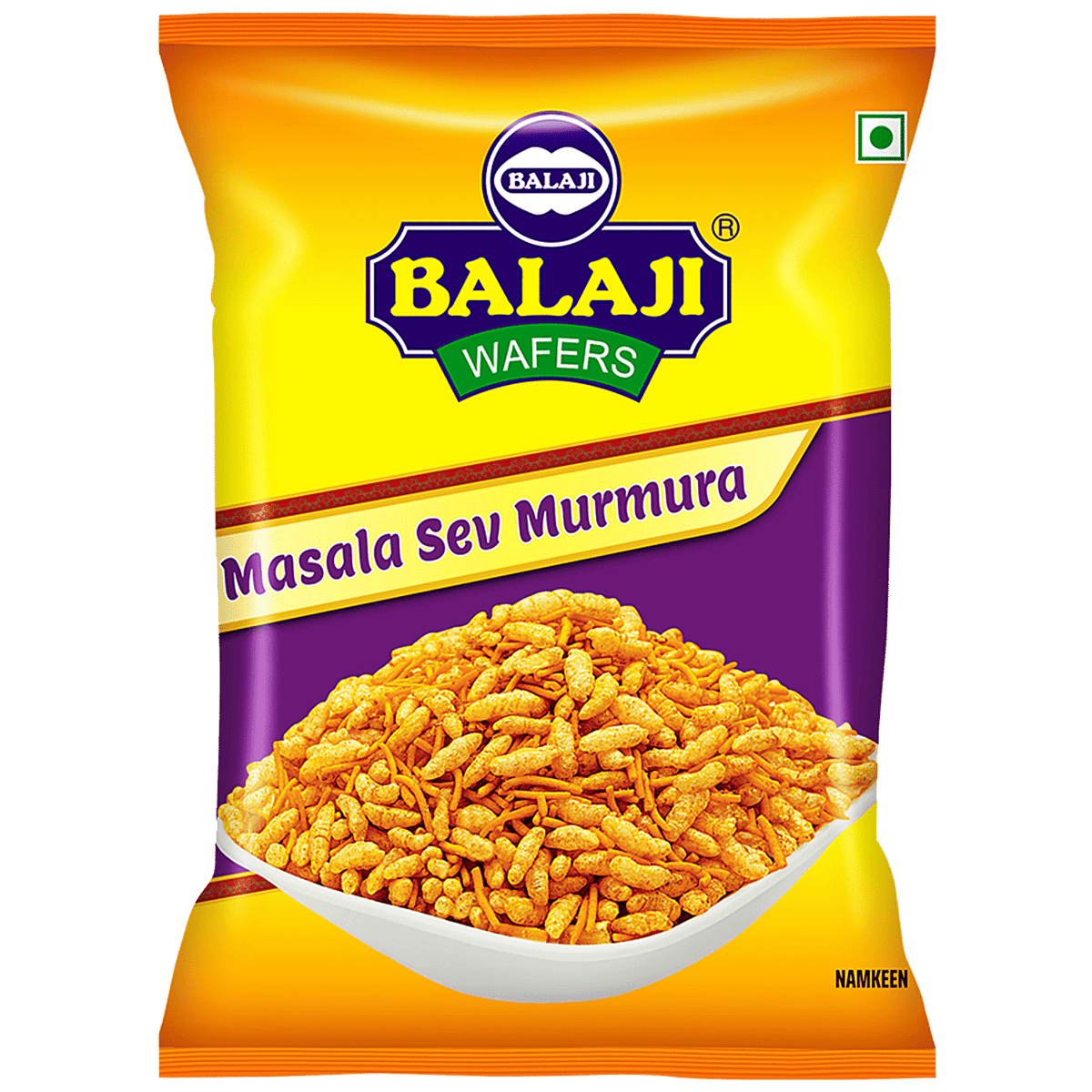 Balaji Wafers Masala Sev Mamara - (masala flavour puffed rice and gram noodles) - 250g_1