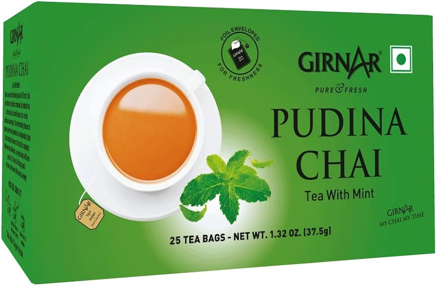 Girnar Pudina Chai - (tea with mint - 25 tea bags) - 37.5g_1