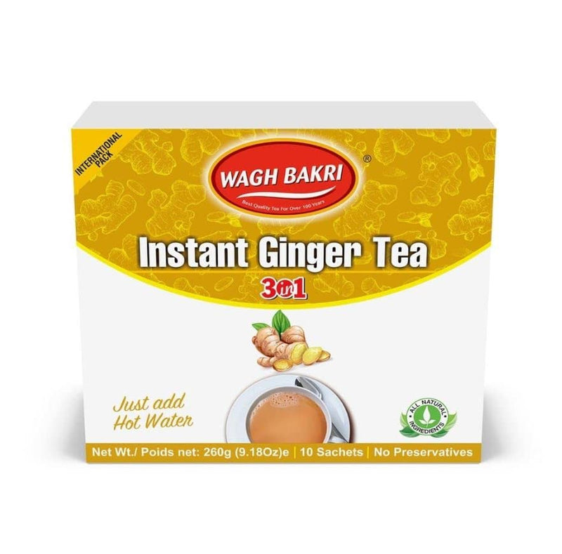 Wagh Bakri Instant Ginger Tea - With Sugar - 10 Sachets - 140g_1