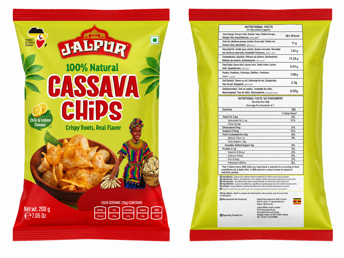 Jalpur Chilli & Lemon Cassava Chips - 3