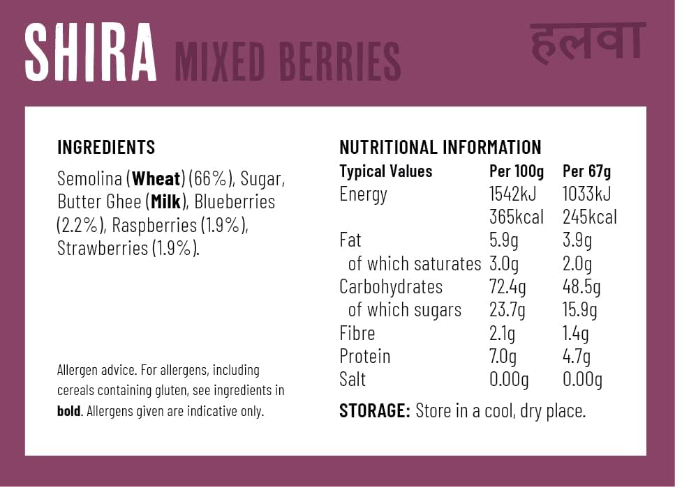 Gudness Shira Mixed Berries Sweet Semolina Snack - 67g_3