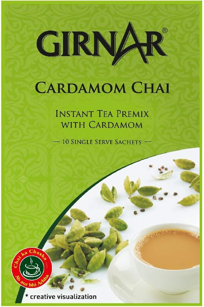 Girnar Cardamom Chai Instant Tea Premix With Cardamom - 140g_1