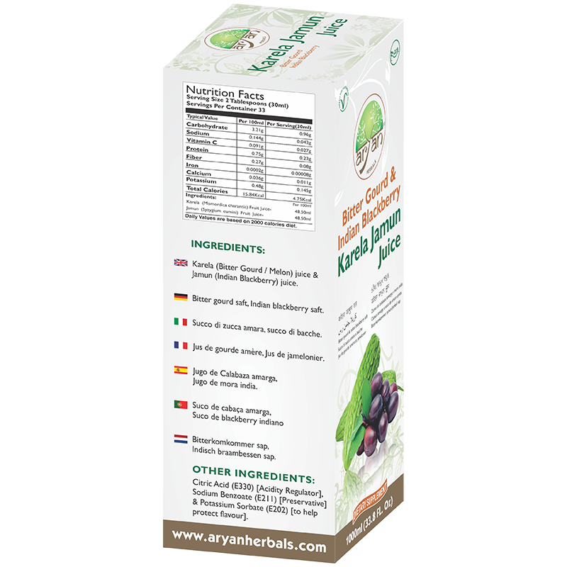 Aryan Karela Jamun Juice - 1000ml_4