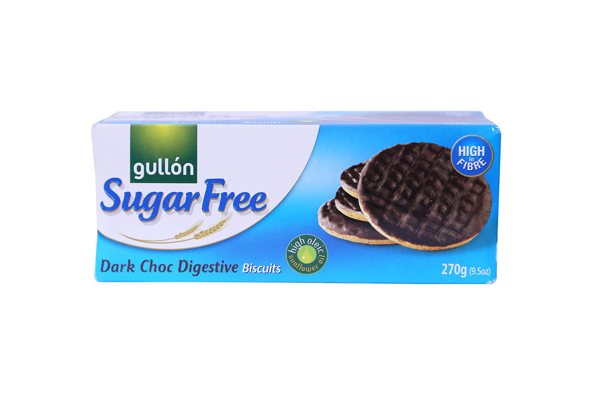Gullon Sugar Free Dark Chocolate Digestive Biscuits - 270g_1
