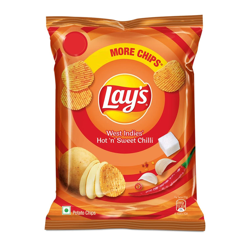 Lays West Indies Hot and Sweet Chilli Flavour Chips - 50g_1