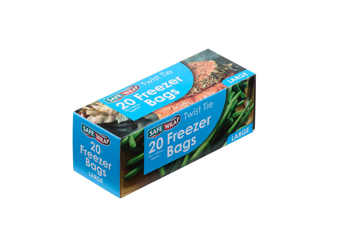 Safewrap Snap/Seal Freezer Bag Large 25cm x 38cm - 20 Bags_1