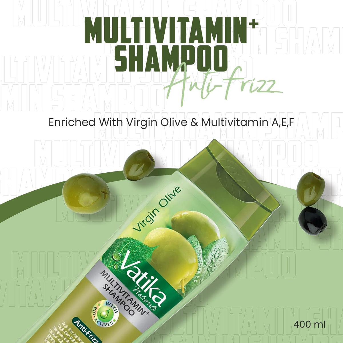 Vatika Multivitamin Shampoo Anti-Frizz Virgin Olive - 400ml_2