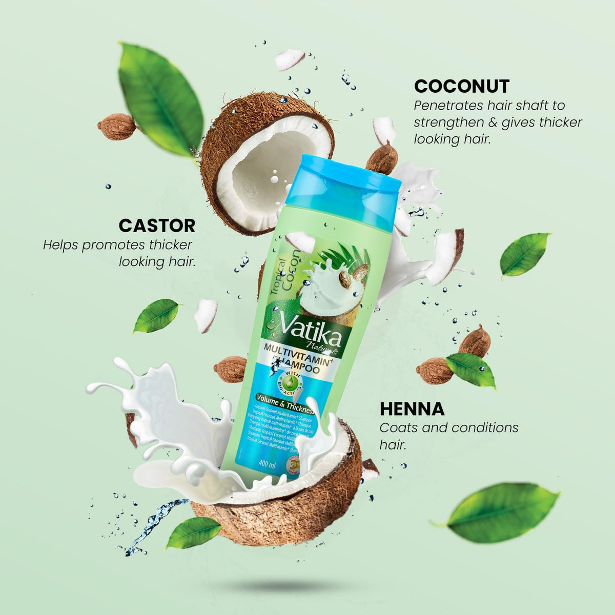 Vatika Multivitamin Shampoo Tropical Coconut - 400ml_2