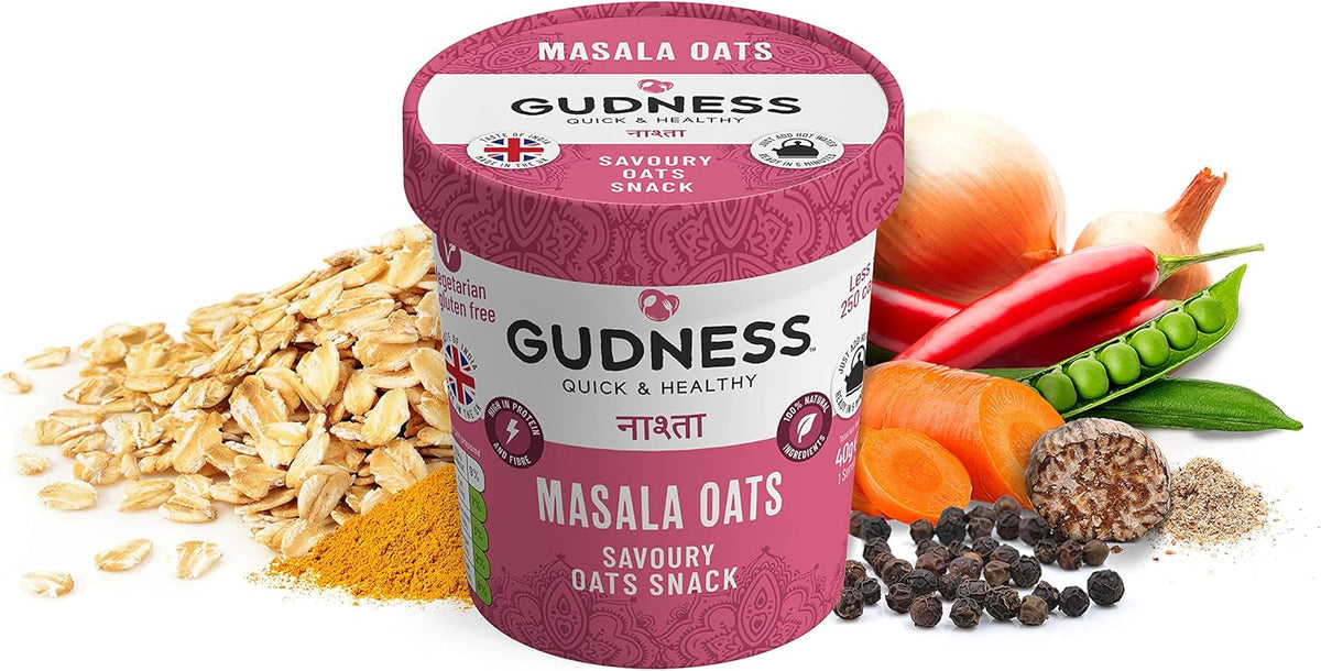Gudness Masala Oats Savoury Oats Snack - 40g_2