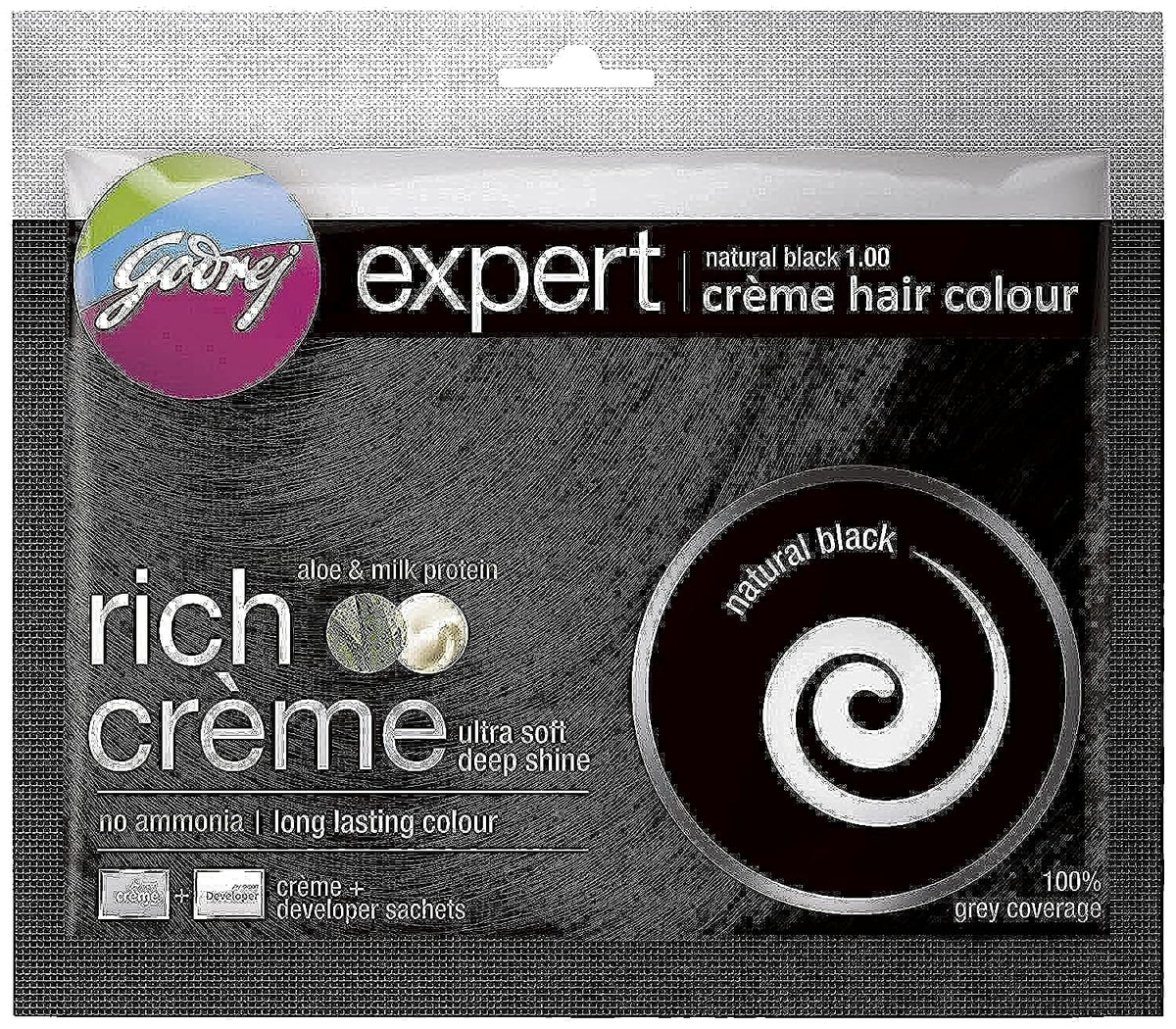 Godrej Hair Colour Natural Black - Single Pack_1