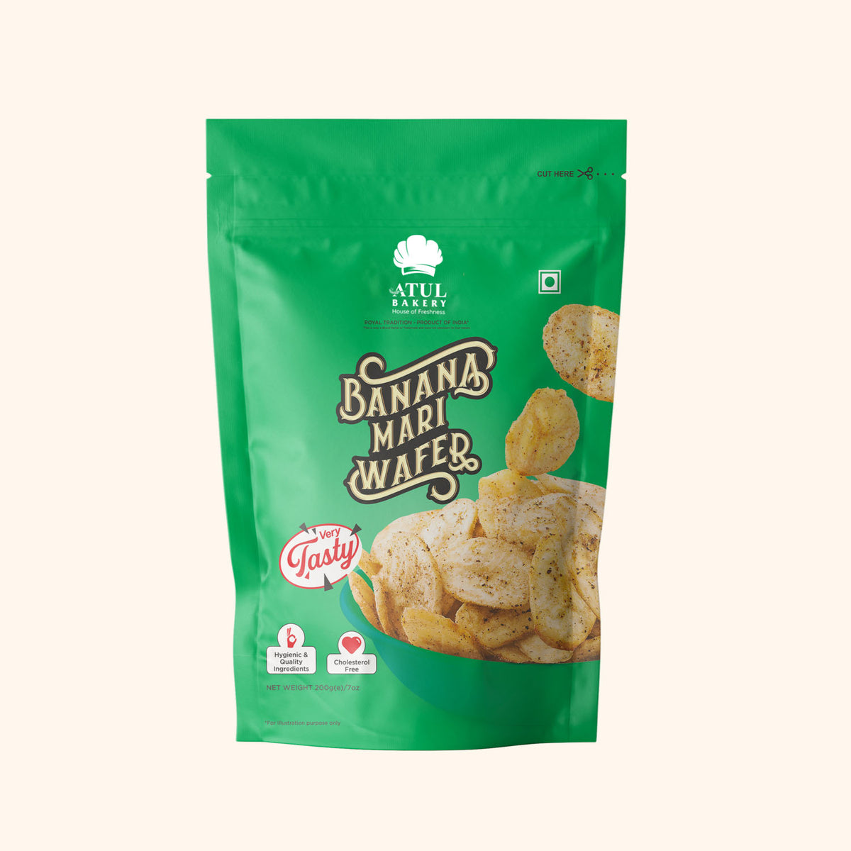 Atul Bakery Banana Mari Wafer - 200g_1