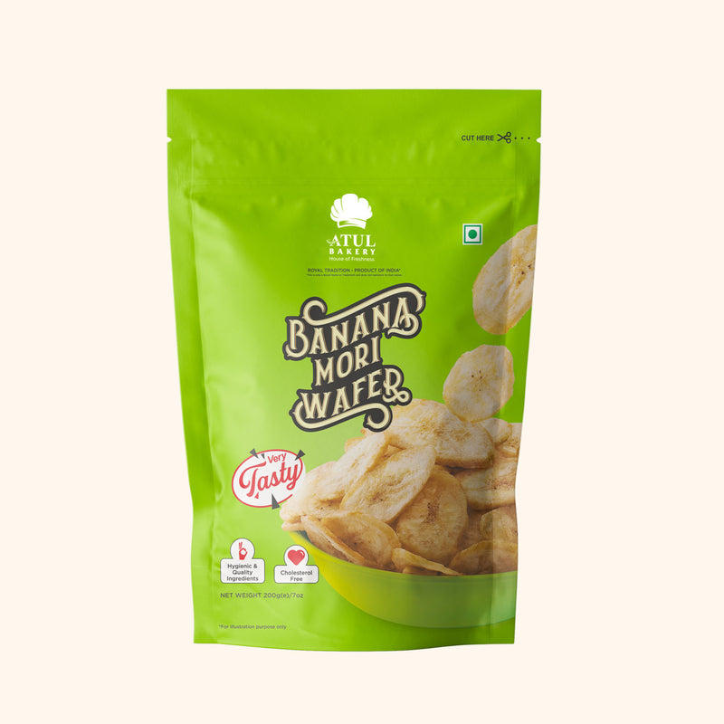 Atul Bakery Banana Mori Wafer - 200g_1