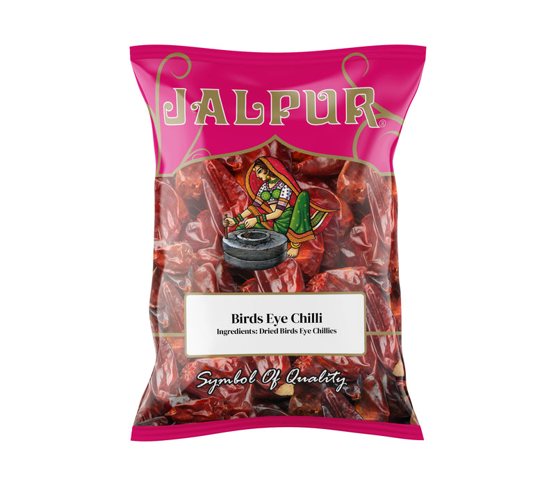 Jalpur Pure Whole Dried Birdseye Chillies - 50g